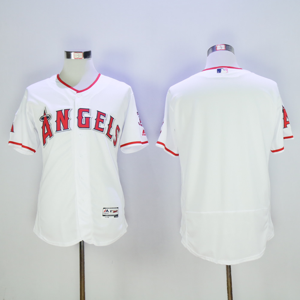 Women Los Angeles Angels Blank White MLB Jerseys
